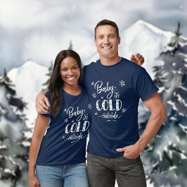 Baby Det är Kall utanför Indigo Blue T Shirt