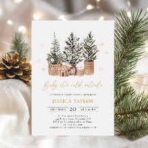 Baby Det är Kall utanför Julgranar Babyskåda