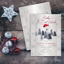 Baby Det är Kall utanför Polarna Bear Baby Shower