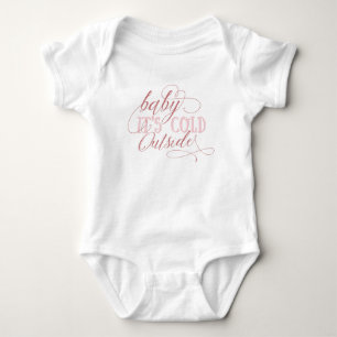 Baby Det är Kall utanför skriptcitattecken Baby-ju T Shirt