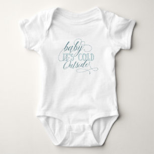 Baby Det är Kall utanför skriptcitattecken Baby-ju Tee