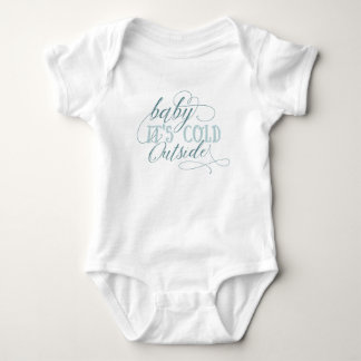 Baby Det är Kall utanför skriptcitattecken Baby-ju Tee