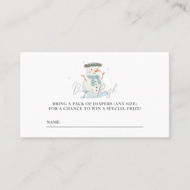 Baby Det är Kall utanför skymningen Raffle Biljett (Framsida)