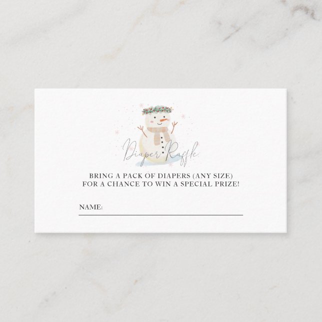 Baby Det är Kall utanför skymningen Raffle Biljett (Framsida)