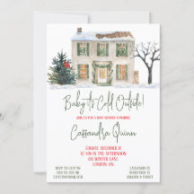 Baby Det är Kall utanför, vinterhalshuggare för ba