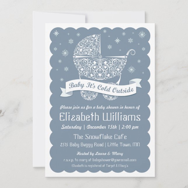 Baby Det är Kall utanför visningsprogrammet Inbjudningar (Framsida)