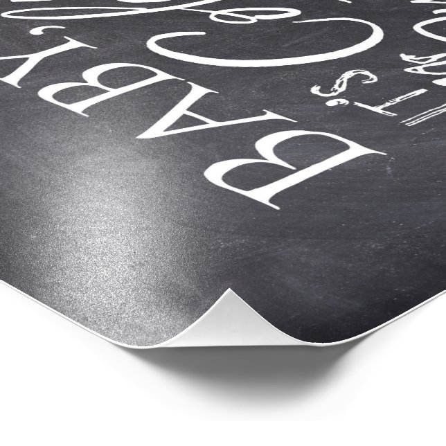 Baby Det är Kall utanför Warm Beverage Pub Sign Fototryck (Hörn)