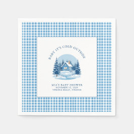 Baby Det är Kall utanför Winter Baby Shower Pappersservett