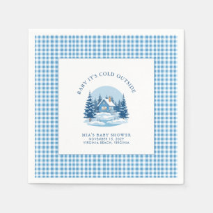 Baby Det är Kall utanför Winter Baby Shower Pappersservett