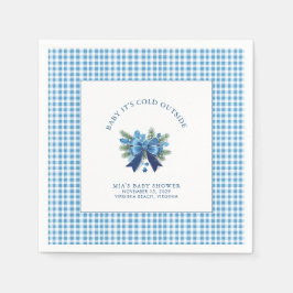 Baby Det är Kall utanför Winter Baby Shower Pappersservett