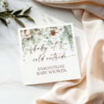 Baby Det är Kall utanför Winter Baby Shower Pappersservett<br><div class="desc">Baby Det är Kall utanför babydusch för vinter-babykläder Napkin Den här vackra babysknappen har modern kalligrafi med neutralt-toner - perfektens sätt att accentuera din lilla dusch. Redigera enkelt de flesta ordalydelser så att de stämmer överens med ditt evenemang! Färg för text och bakgrund är helt redigerbara —> Klicka på Redigera...</div>