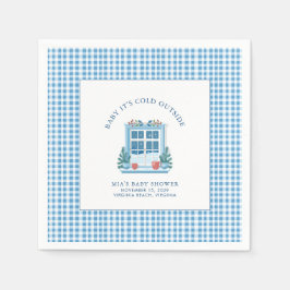 Baby Det är Kall utanför Winter Baby Shower Pappersservett