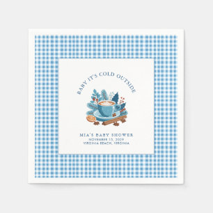 Baby Det är Kall utanför Winter Baby Shower Pappersservett