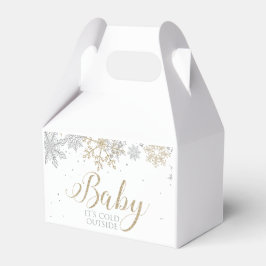 Baby Det är Kall utanför Winter Baby Shower Presentaskar