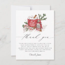 Baby Det är Kall utanför Winter Baby Shower Tack Kort