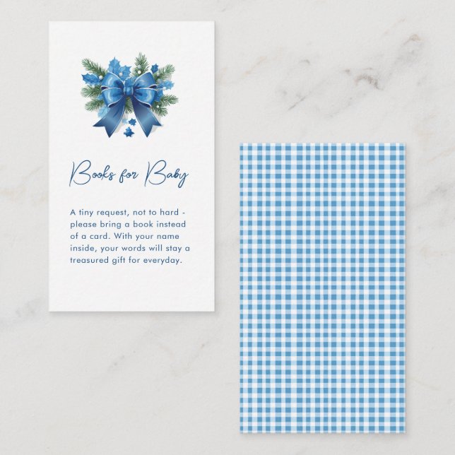 Baby Det är Kall utanför Winter Baby Shower Tilläggskort (Fram/baksida)