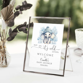 Baby Det är Kall utanför Winter Baby Shower Välkom Poster