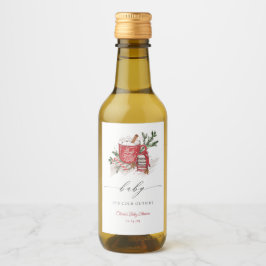 Baby Det är Kall utanför Winter Baby Shower Vinetikett