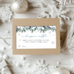 Baby Det är Kall utanför Winter Diaper Raffle Tilläggskort<br><div class="desc">Winter Woodland Diaper Raffle-kuvert</div>