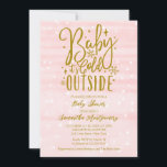 Baby Det är Kall utanför Winter Girl Baby Shower Inbjudningar<br><div class="desc">Baby Det är Kall utanför Winter Girl Baby Shower-inbjudan</div>