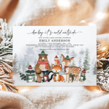 Baby Det är Kall utanför Winter Woodland Baby Show