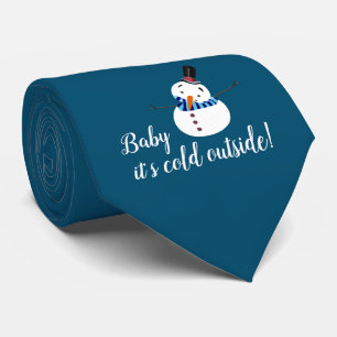 Baby Det är Kallet utanför, blå Snögubbe Slips