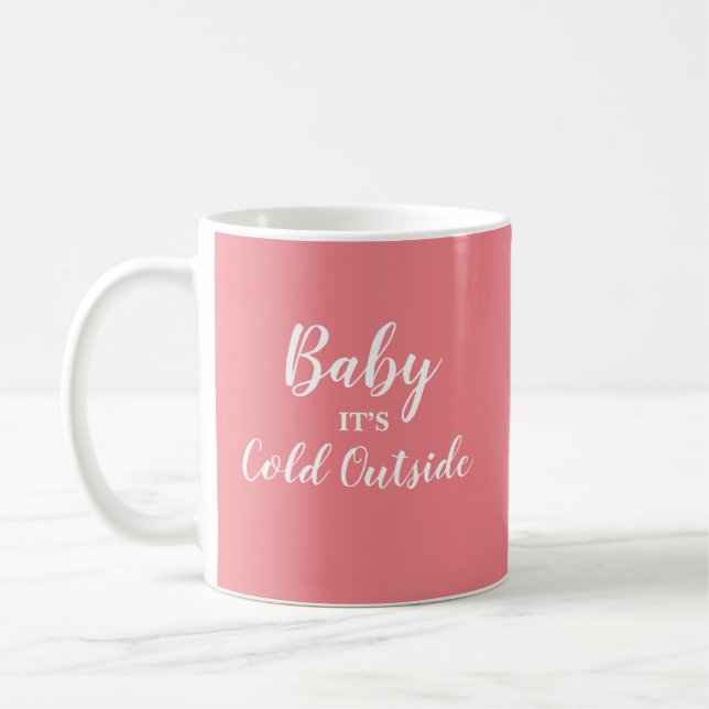 Baby Det är Kallet utanför Dekorativ kudde Kaffemugg (Vänster)
