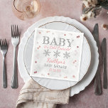 Baby Det är Kallet utanför Girls Winter Baby Pappersservett<br><div class="desc">Fira i stil med trendigets babyduschservar. Den här utformningen är enkel att anpassa med din speciella händelsetext och dina gäster blir glada när de ser dessa fantastiska servetter.</div>