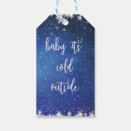 Baby Det är Kallet utanför - Helgdag Gift Märkre Presentetikett