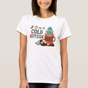 Baby Det är Kallet utanför Julgrum T Shirt