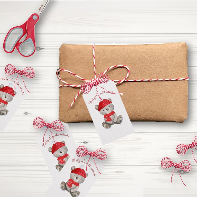 Baby Det är Kallet utanför julklappens Märkre Presentetikett (Skapare uppladdad)