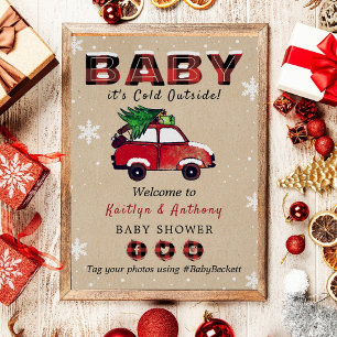 Baby Det är Kallet utanför Julstövel Poster