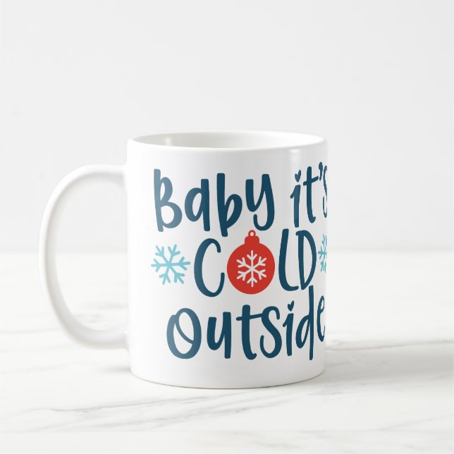 Baby Det är Kallet utanför Kaffemugg (Vänster)