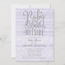 Baby Det är Kallet utanför Lavender Baby Shower