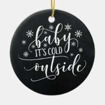 Baby Det är Kallet utanför | Ornament för kalktavl