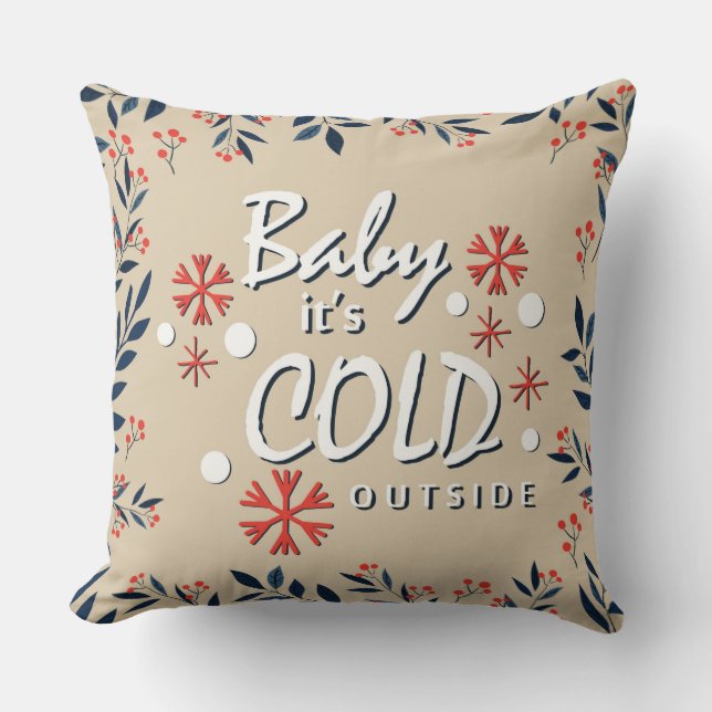 Baby Det är Kallet utanför Pillow Kudde (Framsida)