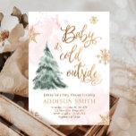 Baby Det är Kallet utanför Shower Winter Träd Girl Inbjudningar<br><div class="desc">Vinterfödelsedag: "Baby Shower"-inbjudan till perfekten firande. Alla detaljer är HAND-DRAWN så att du kan vara säker på att den här designen är av typen.</div>