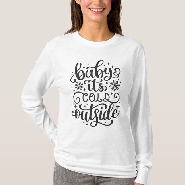 Baby Det är Kallet utanför T Shirt (Framsida)
