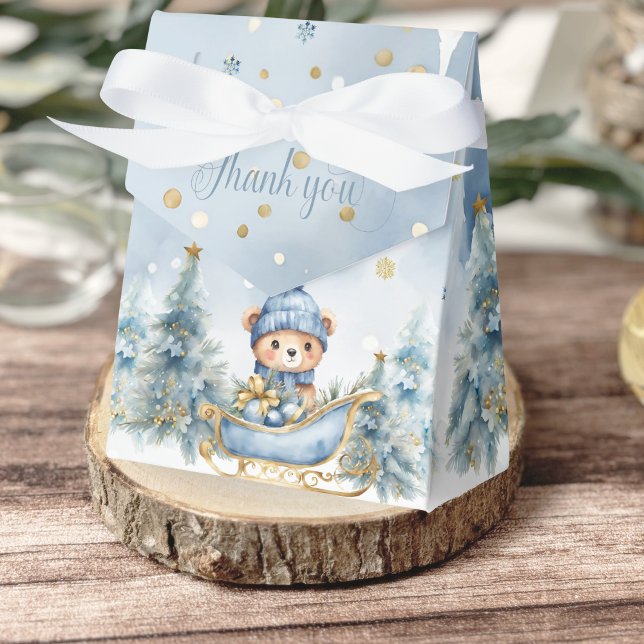 Baby Det är Kallet utanför Vinterbandet Bear Blue  Presentaskar (Skapare uppladdad)