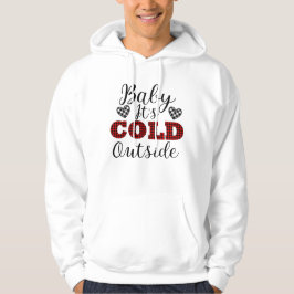 Baby Det är Kallet utanför vintern Hoodie