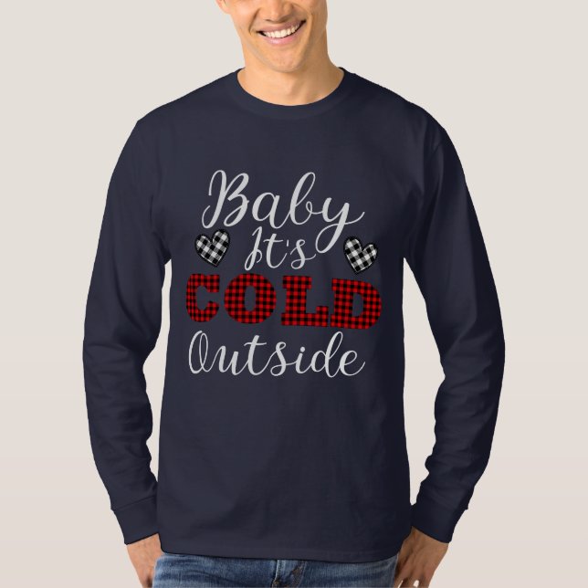 Baby Det är Kallet utanför vintern T Shirt (Framsida)