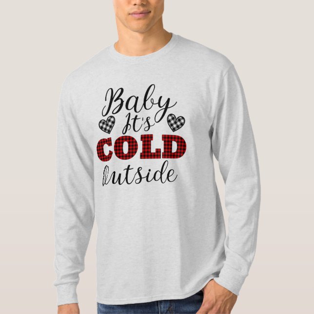 Baby Det är Kallet utanför vintern T Shirt (Framsida)