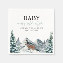 Baby Det är Kallet utanför Vinterskogens babyskor Pappersservett