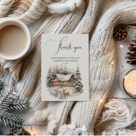 Baby Det är Kallet utanför Winter Snö Hjort Tack