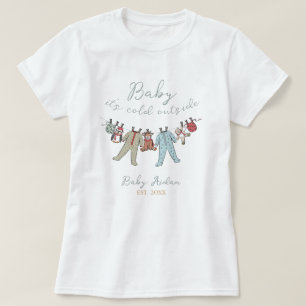 Baby det är kallt ute Blivande mamma kvinna T Shirt