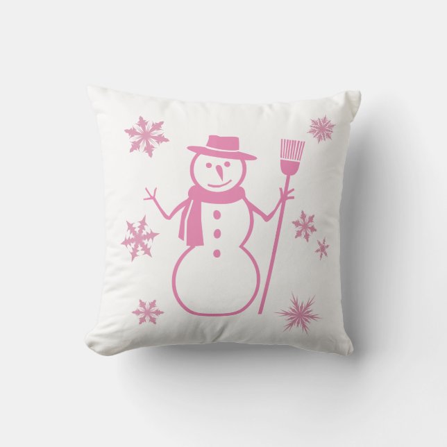Baby det är kallt ute Snömannen kudde (Framsida)