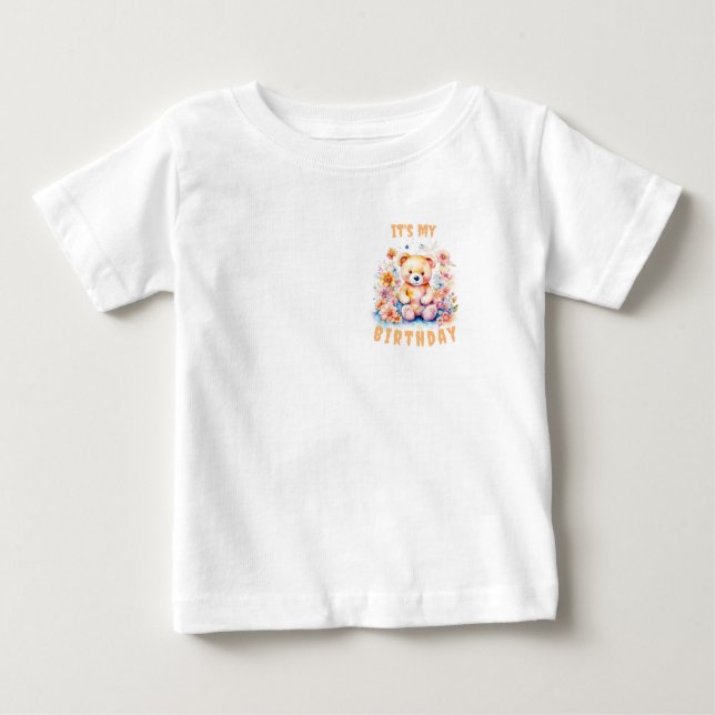 Baby det är min födelsedag  t shirt (Framsida)