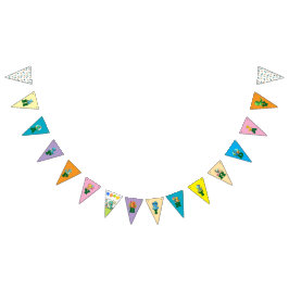 Baby Dino Birthday Banners Vimplar