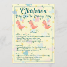 Baby Dino Födelsedagsfest