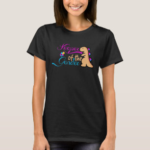 Baby Dino Gender avslöjar att Genderna är säkrad. T Shirt